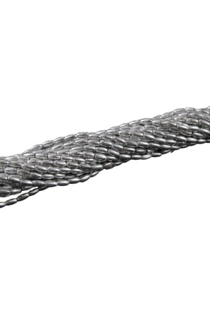 İnci Arpa Boncuk Soba Boyalı Siyah Lekeli 3 mm (20 Gr Ortalama 600 Adet)