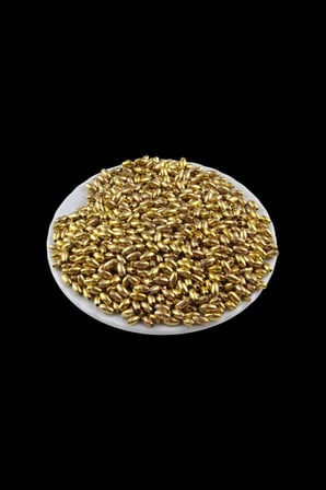 İnci Arpa Boncuk Gold Kaplama 4x8 mm (20 Gr Ortalama 300 Adet)