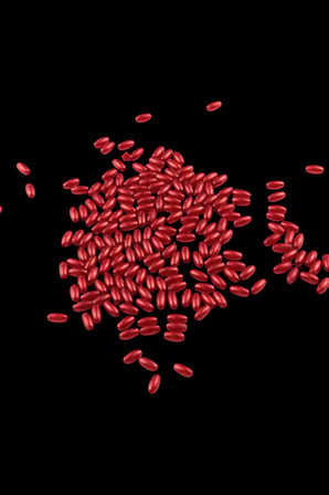 İnci Arpa Boncuk Bayrak Kırmızısı 4x8 mm (20 Gr Ortalama 300 Adet)