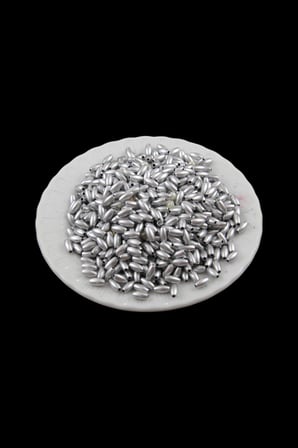 İnci Arpa Boncuk Gümüş Soba Boyalı 4x8 mm (20 Gr Ortalama 300 Adet)