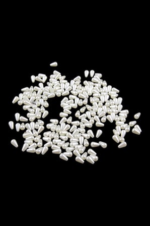 Damla İnci 6x10 mm İnci Krem Boncuk (20 Gr Ortalama 125 Adet)