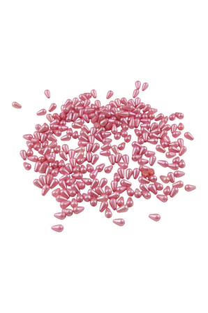 Damla İnci 6x10 mm Şeker Pembe Boncuk (20 Gr Ortalama 125 Adet)