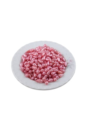 Damla İnci 6x10 mm Şeker Pembe Boncuk (20 Gr Ortalama 125 Adet)