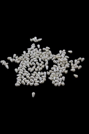 Damla İnci 6x10 mm Kırık Krem Boncuk (20 Gr Ortalama 125 Adet)