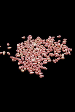 Damla İnci 6x10 mm Şeker Pembe Tonları Boncuk (20 Gr Ortalama 125 Adet)
