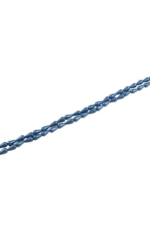 Damla İnci 6x10 mm Güzel Mavi Boncuk (20 Gr Ortalama 125 Adet)