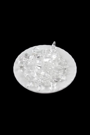 Şeffaf 8x15 mm Üst Yandan Delikli Oval Boncuk (25 gr 34 Adet)