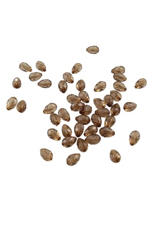 10x14 mm Damla Açık Kahve Tonunda Damla Akrilik (25 gr 34 Adet)