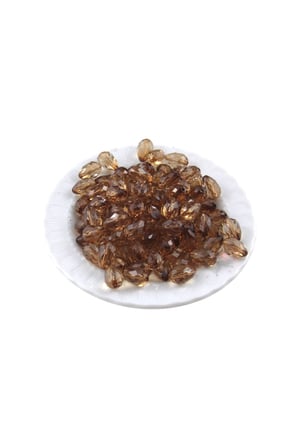10x14 mm Damla Açık Kahve Tonunda Damla Akrilik (25 gr 34 Adet)