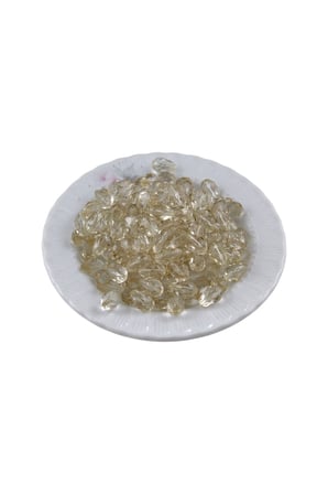 Akrilik Boncuk 8x13 mm Vizon Tonunda 2 Renk Karışıl Boncuk (25 gr 60Adet)