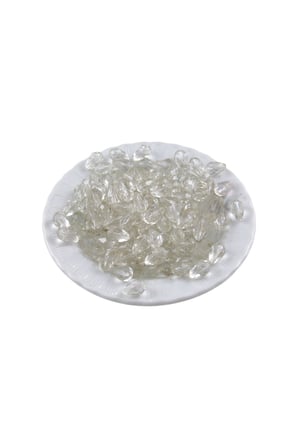 Akrilik Damla Boncuk 8x13 mm Şeffaf Boncuk (25 gr 60Adet)