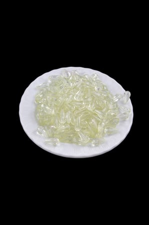 Akrilik Damla Boncuk 7x14 mm Açık Bal Rengi Boncuk (25 gr 70 Adet)