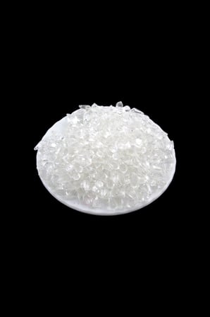 6x12 mm Damla Kubbesi Sivri Desenli Yandan Delikli Şeffaf Akrilik Boncuk (25 Gr 105 Adet)