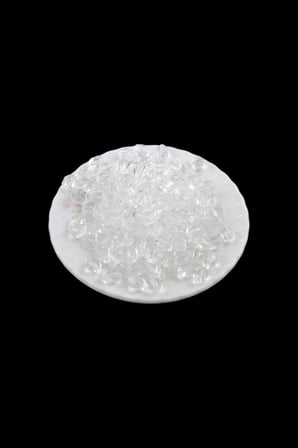 8x10 mm Oval Şeffaf İçten Delikli Akrilik Boncuk (25 Gr 75 Adet)
