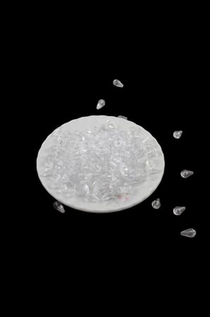 6x12 Damla Kubbesi Oval İçten Delikli Akrilik Boncuk (25 Gr 100 Adet)