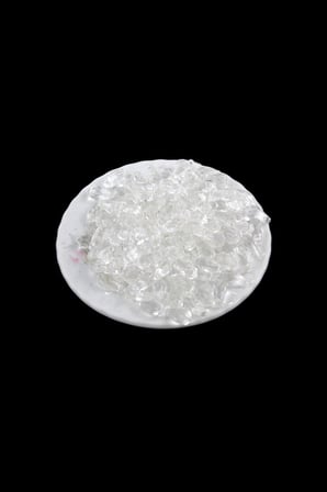 7x16 mm Damla Yandan Delikli Şeffaf Akrilik Boncuk (25 Gr 47 Adet)