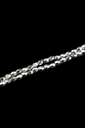 Gümüş Renk 4 mm Plastik Boncuk Aksesuar Takı Malzemesi (25 Gr)