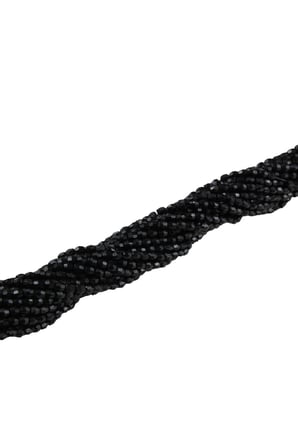 Siyah Dünya 4 mm Plastik Boncuk Aksesuar Takı Malzemesi (25 Gr)
