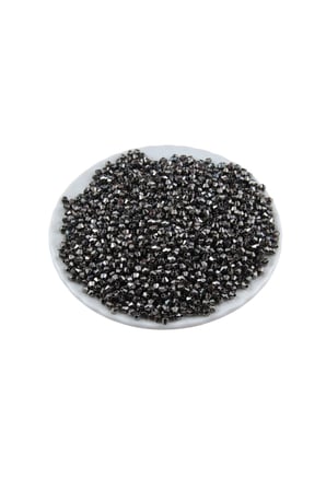 4 mm Piramit Antrasit Plastik Boncuk Aksesuar Takı Malzemesi (25 Gr)