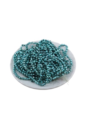 Kristalize Mavi 4 mm Plastik Boncuk Aksesuar Takı Malzemesi (25 Gr)