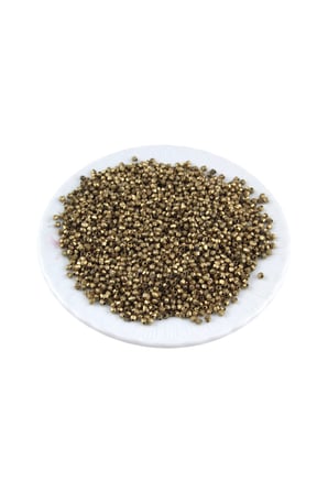 Eskitme Koyu Renk Gold 3 mm Piramit Plastik Boncuk Aksesuar Takı Malzemesi (25 Gr)
