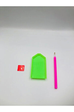 Elmas Boncuk Yapıştırma Kalemi, Kutusu, Mumu Boncuklu Taşlı Mozaik Elmas Goblen Puzzle