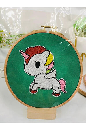 16x16 cm - Başlangıç Punch Seti ( Panç Seti ) Hayvan Desenli, Yeni Başlayanlar İçin Deneme Seti