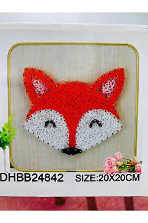 20x20 cm Filografi Başlangıç Seti, Çivi Çakma Ve Renkli Filografi Seti, Çocuklar için, Unisex