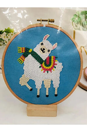 16x16 cm - Başlangıç Punch Seti ( Panç Seti ) Hayvan Desenli, Yeni Başlayanlar İçin Deneme Seti