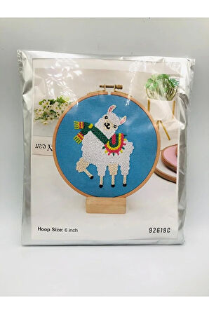 16x16 cm - Başlangıç Punch Seti ( Panç Seti ) Hayvan Desenli, Yeni Başlayanlar İçin Deneme Seti
