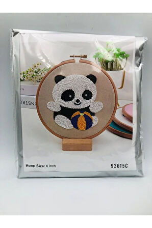 16x16 cm - Başlangıç Punch Seti ( Panç Seti ) Hayvan Desenli, Yeni Başlayanlar İçin Deneme Seti