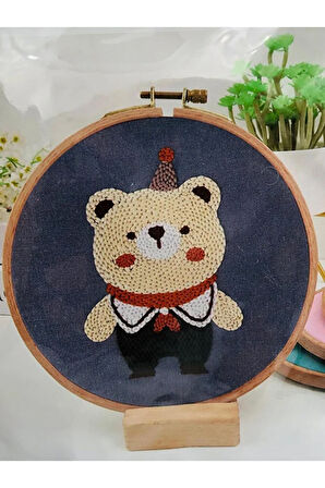 16x16 cm - Başlangıç Punch Seti ( Panç Seti ) Hayvan Desenli, Yeni Başlayanlar İçin Deneme Seti