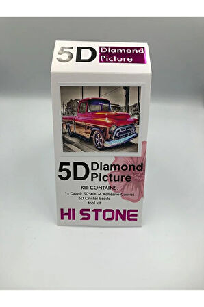 50x40 Boncuklu Taş İşleme Mozaik Elmas Goblen Tablo Resim Boncuk Puzzle Dıamond Paıntıng Hı Stone