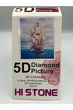 50x40 Boncuklu Taşlı Mozaik Elmas Goblen Pano Tablo Resim Puzzle Dıamond Paıntıng Hı Stone