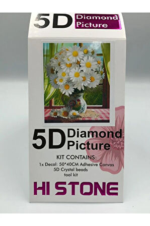 50x40 Boncuklu Taş Mozaik Elmas Goblen Pano Tablo Resim Boncuk Puzzle Dıamond Paıntıng Hı Stone