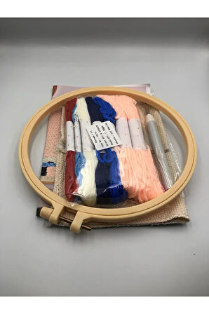 Kolay Başlangıç Seviye Yün Punch Kiti, Punch Nakış Seti, Çocuklar İçin Kit, Yün Kiti 95096C