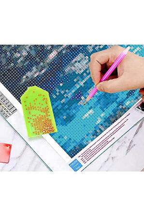 30x40 Boncuklu Taşlı Mozaik Elmas Goblen Pano Tablo Resim Puzzle Dıamond Paıntıng Hı Stone