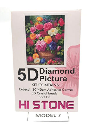 30x40 Boncuklu Taşlı Mozaik Elmas Goblen Pano Tablo Resim Puzzle Dıamond Paıntıng Hı Stone