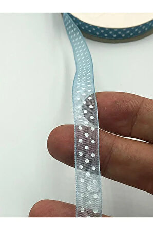 20 Metre 10 mm Organze Kurdele Puanlı