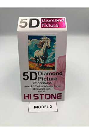 30x40 Boncuklu Taşlı Mozaik Elmas Goblen Pano Tablo Resim Puzzle Dıamond Paıntıng Hı Stone