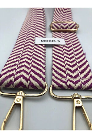 Desenli Ayarlanabilir Çanta Askısı Dokuma Mango 4cm x 120cm Etnik Desen