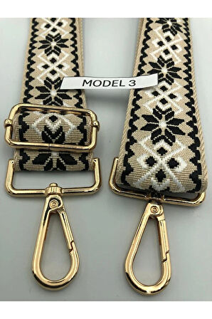 Desenli Çanta Askısı Dokuma Mango