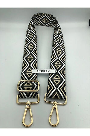 Desenli Çanta Askısı Dokuma Mango