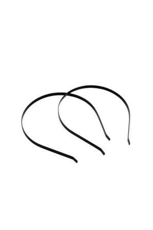 Siyah Metal Tel Taç 12 Adet 2,5 mm