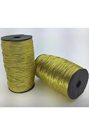 500 Metre Altın Simli Monofil Ip, Paketleme Ipi, Süsleme Ipi, Dekoratif Ip