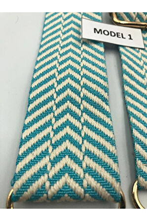 Desenli Ayarlanabilir Çanta Askısı Dokuma Mango 4cm x 120cm Etnik Desen