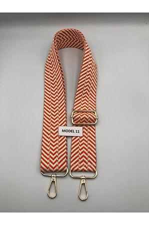 Desenli Ayarlanabilir Çanta Askısı Dokuma Mango 4cm x 120cm Etnik Desen