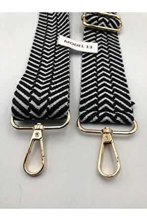 Desenli Ayarlanabilir Çanta Askısı Dokuma Mango 4cm x 120cm Etnik Desen