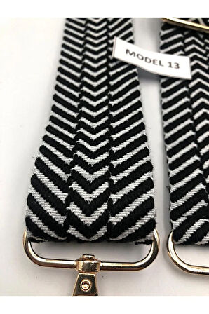 Desenli Ayarlanabilir Çanta Askısı Dokuma Mango 4cm x 120cm Etnik Desen