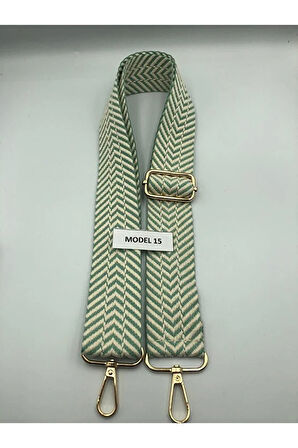 Desenli Ayarlanabilir Çanta Askısı Dokuma Mango 4cm x 120cm Etnik Desen